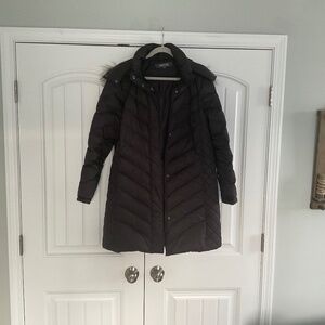Kenneth Cole Reaction  XL Quilted faux Fur Hood Puffer Coat